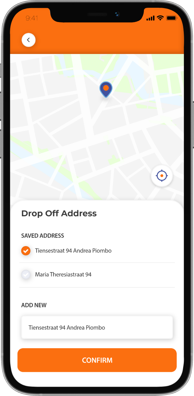 On demand courier delivery app